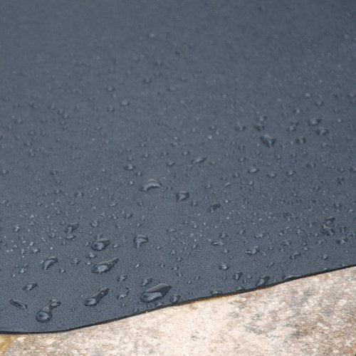 VersaTex Multi-Purpose Recycled PVC Floor Mat for Indoor or Outdoor Use, Utility Mat for Entryway, Tool Bench, Garage, Under-Sink, Patio, and Door Mat; 24" x 36", Black