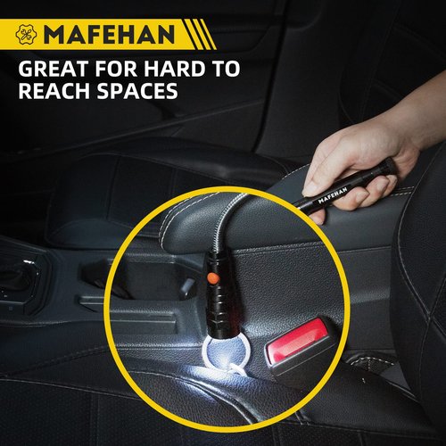 LED Magnetic Pickup Tool for Men – Cool Gadgets with Telescoping Neck, Unique Gifts for Dad, Husband, Grandpa, Boyfriend – Birthday, Christmas, Stocking Stuffers, White Elephant Gifts