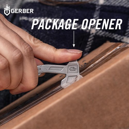 Gerber Gear Hatchet Keychain 3-in-1 Multitool, Clips to Pocket or Keychain with Bottle Opener, Flathead Driver, Package Opener, EDC Gear for Everyday Carry