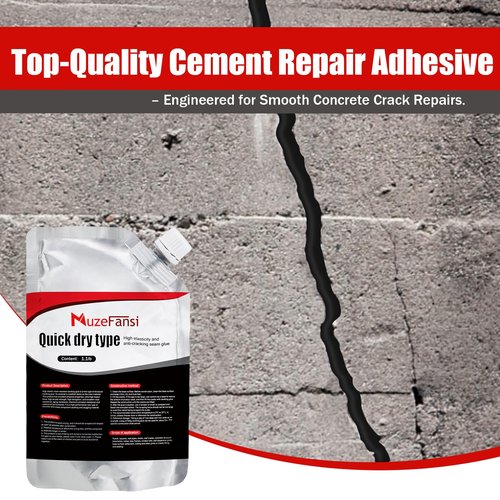 Concrete Crack Sealant, Sealant,Premium Crack Filler, Waterproof, Self-Leveling Cement Filler for Driveways, Walls, Patios, Garage Floors – Quick-Dry, Strong Bond(2 PCS,2.21LB)