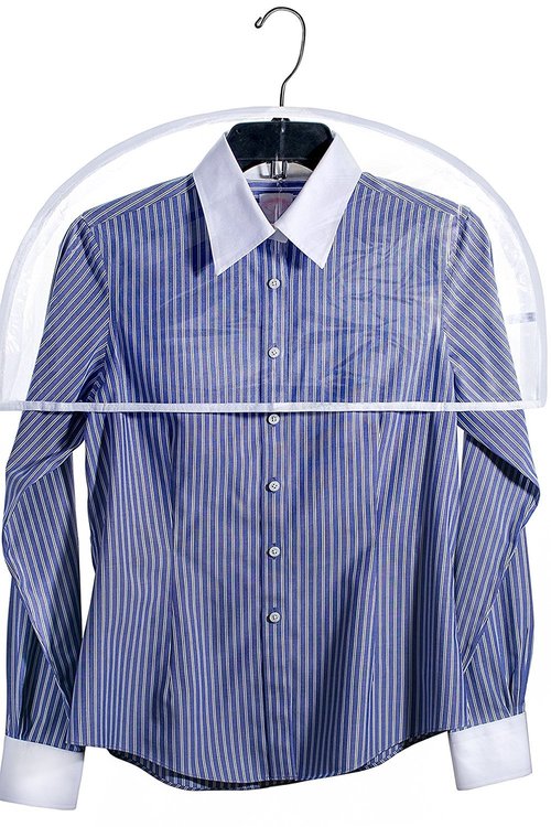 Clear Vinyl Shoulder Covers Closet Suit Protects Storage Home Decor Set of 12, 12"H x 22"W x 2"D