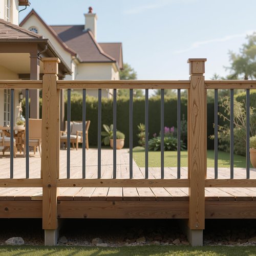 Akenow 51 Pack Deck Balusters for Deck Railing, 36"X1" Heavy Duty Cast Iron Stair Railing, Flat Straight Baluster with Screws, Compatible with Wood & Composite Deck for Porch, Fence, Patio