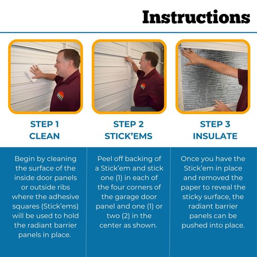 Reach Barrier 3009 Garage Door Insulation Kit