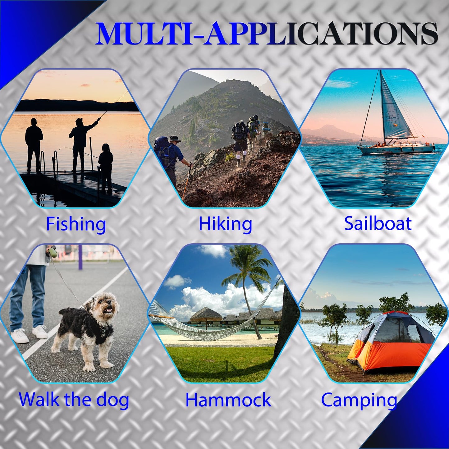 100Pcs 2.36" Spring Snap Hook Carabiners, M6 Galvanized Steel Black Small Carabiner Clip, Keychain Clip, Quick Link Key Chain for Hammock Swing Set Outdoor Travel, Camping, Fishing, Hiking