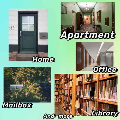 GLDonee Self-adhesive 5 Inch House Numbers Acrylic House Number Modern House Numbers Black Mailbox Numbers for Outside Address Home Number for Apartments Office Hotel Room (Number 1)