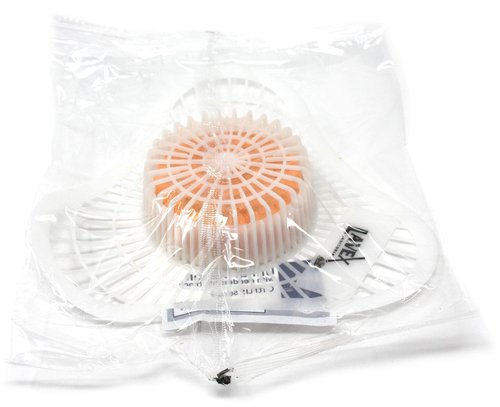 Lavex Urinal Screen and Deodorizer | Orange Deodorizing Block | Universal Fit | Citrus Scent | 12 Pack