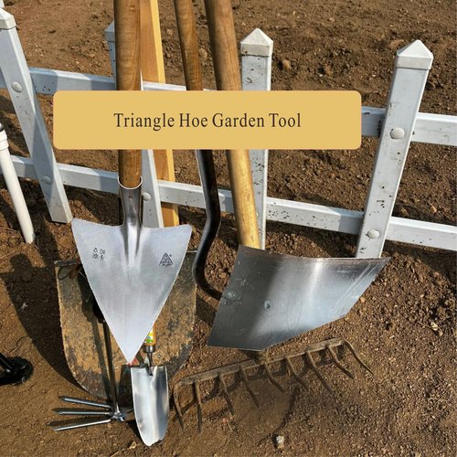 Hoe Garden Tool, Soil Turning Plow, Triangle Hoe Garden Tool,Hand Plow for Gardening (A-One Size)