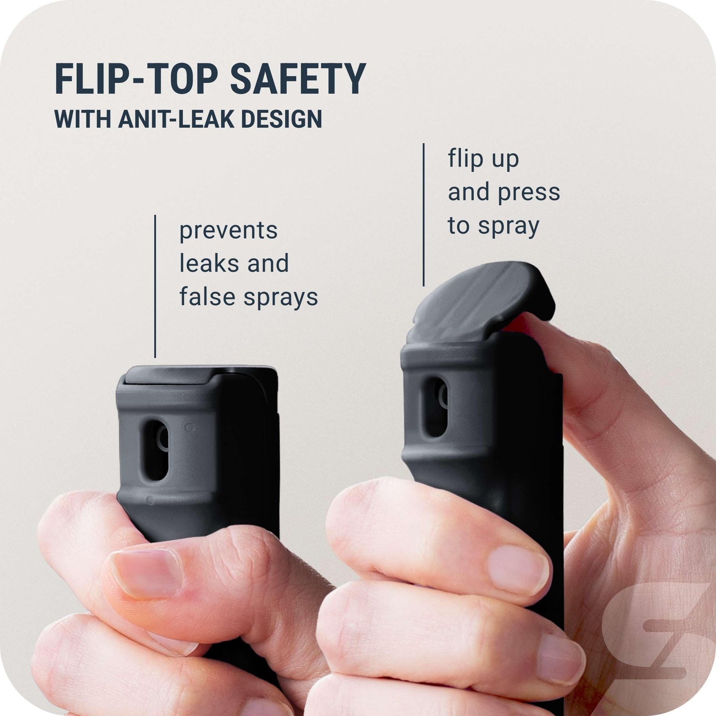 SABRE Pepper Spray with Fast Flip Top Safety & Snap‑Clip Keychain for Self Defense - Maximum Police Strength OC with UV Marking Dye, Finger Grip, 10‑Sec. Spray, 14-ft Range, Made in USA, 0.54 fl oz