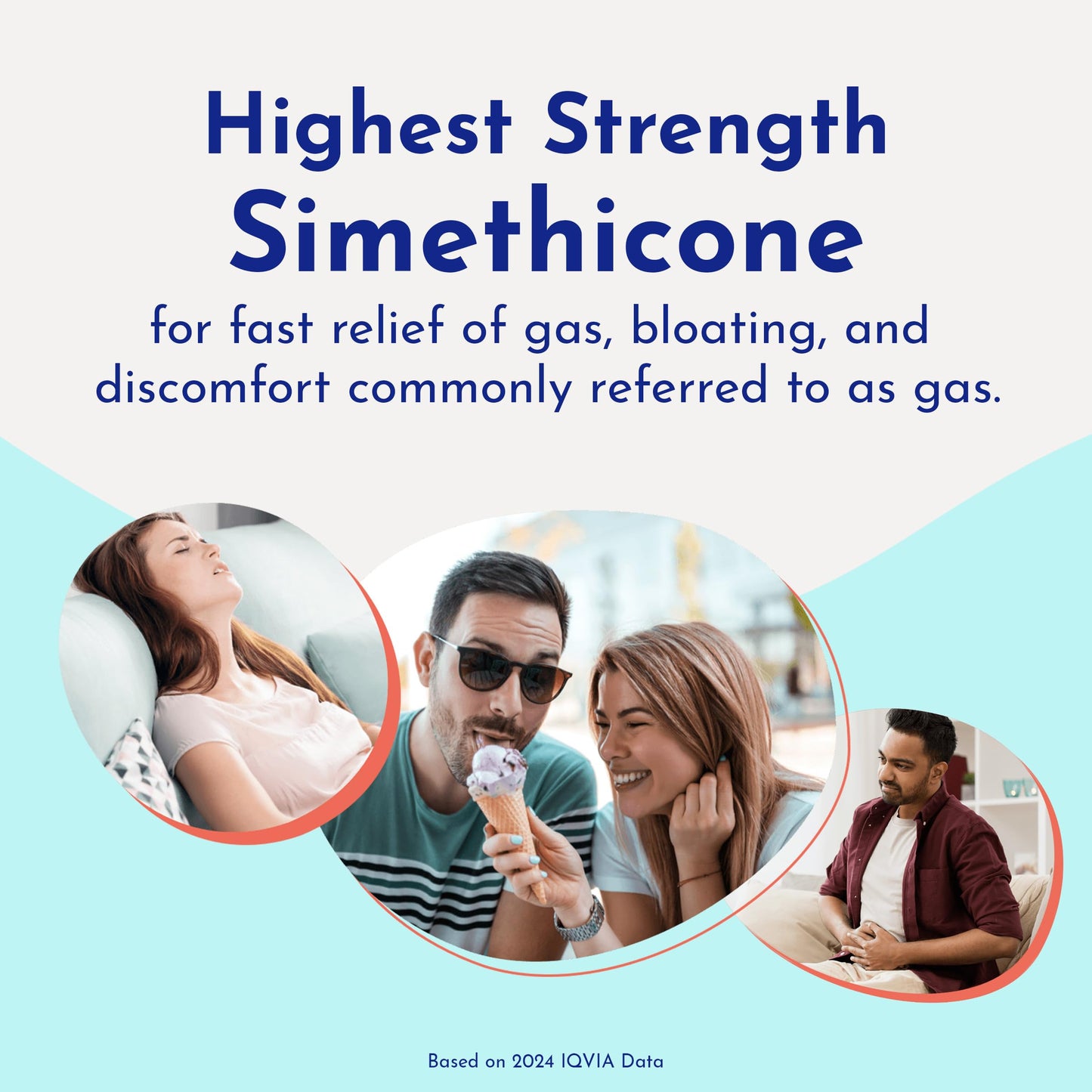 Gas-X Ultimate Strength Gas Relief Softgels with Simethicone 500 mg, Fast Bloating Relief, Anti-Gas, OTC Stomach & Intestinal Gas, Easy to Swallow, 20 Count