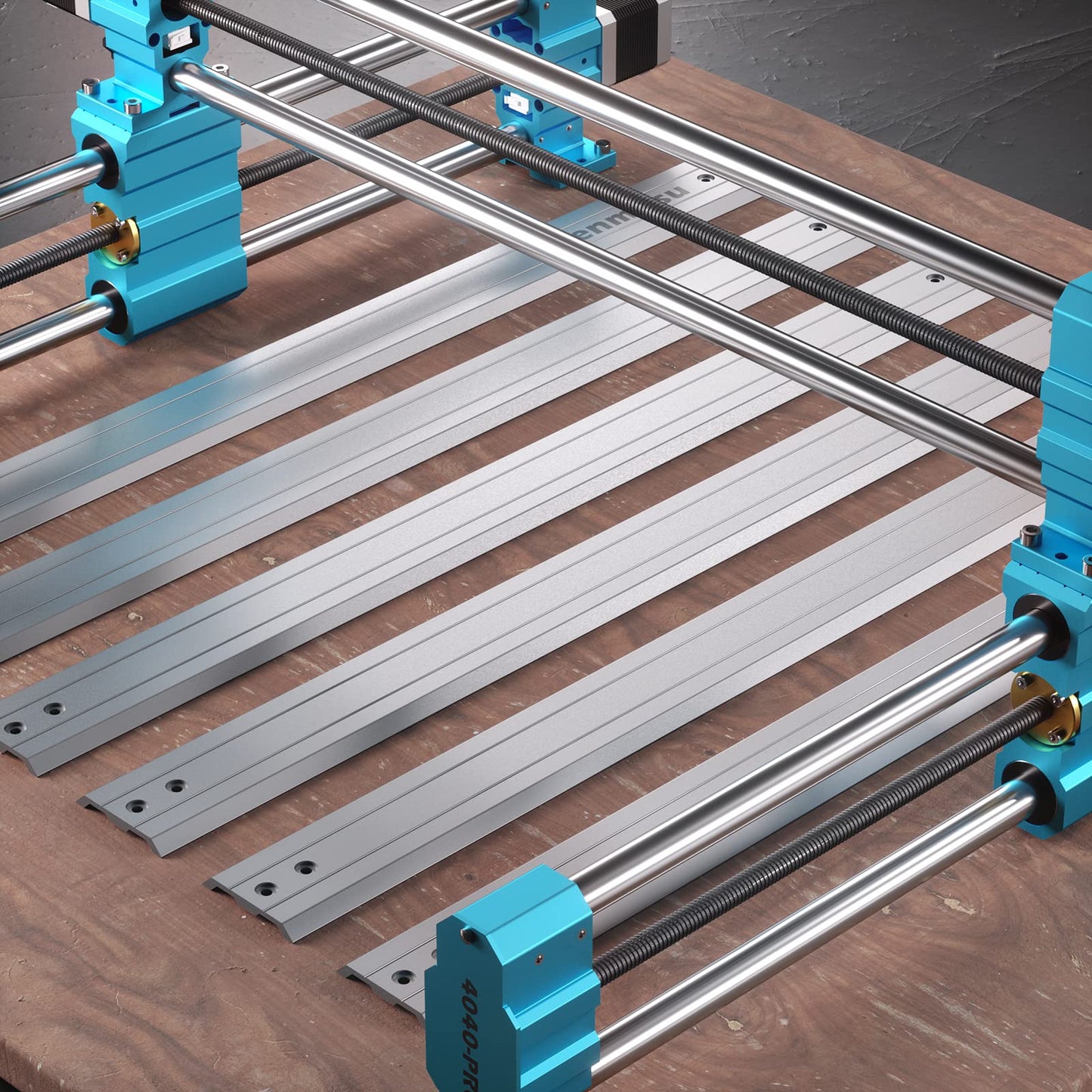 SainSmart Genmitsu 4040 PRO CNC Milling Machine, Support 4-Axis and WiFi Module, Upgraded Lead Screw Drive for Woodworking, Metal and Acrylic Cutting, Milling, GRBL Control