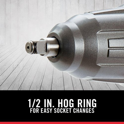 PORTER-CABLE Impact Wrench, 450 lbs of Torque, 1/2 Inch Hog Ring, 7.5-Amp, Corded (PCE211)