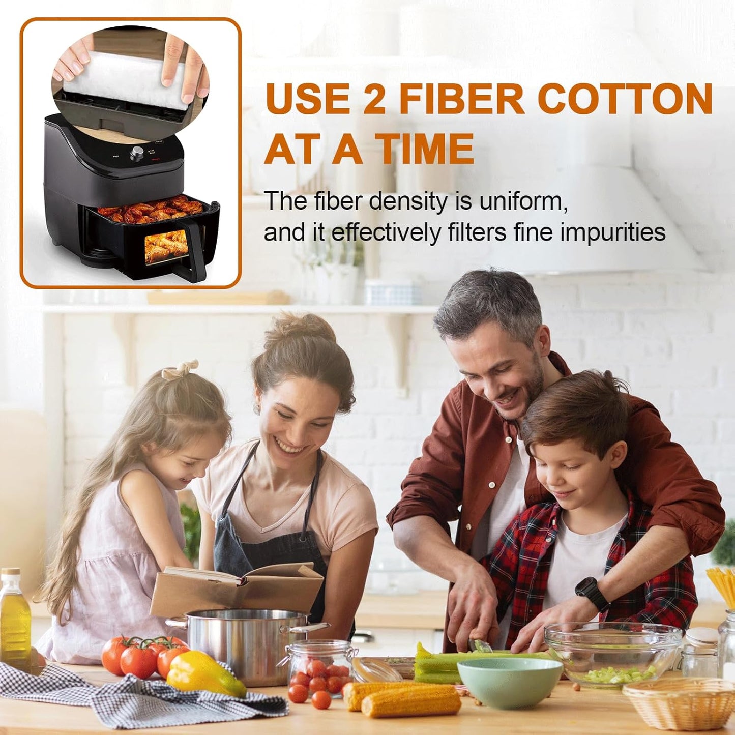 16Pcs Air Fryer Filter for Instant Vortex Plus 6-Quart Air Fryer, Effective Odour Removal, Compatible with Instant Vortex Air Fryer Accessories