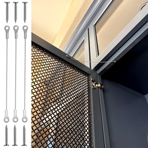 30PCS Cabinet Door Restraint,Cabinet Hinge Limiter,Door Opening Angle Protector with Mounting Screws Limit Door Swing with Screws(8 Inch)