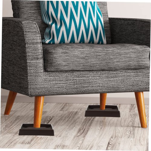 STOBOK Hardwood Floors Furniture Pads 4 Pcs 3x3 Inches Anti-Slip Furniture Cups Mats