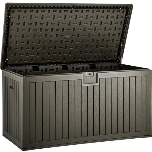 YITAHOME 230 Gallon Double-Wall Deck Box with Divider & Side Handles, Outdoor Large Storage for Patio Furniture Cushions, Garden Pool Accessories, Water Resistant & Lockable