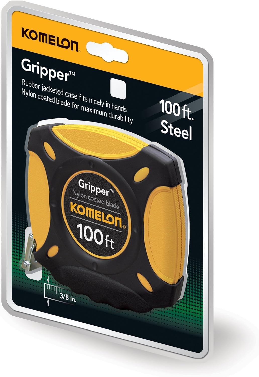 Komelon N6300 300-Feet Open Reel Metal Frame Long Steel Tape Measure