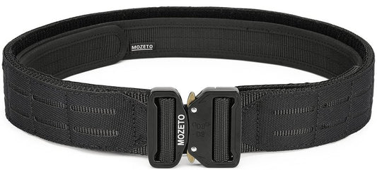 MOZETO Molle Battle Belt, 2" Battle Belts Tactical War Combat Quick Release Law Enforcement Duty Belts for Men