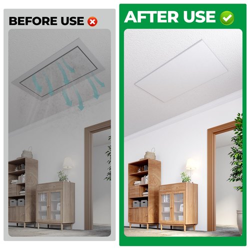 Forestchill Attic Door Insulation Cover, Attic Stairs Ceiling Shutter Seal Cover with Velcor Strips, Air Tight Insulation Cover for Attic Access, 39" x 39", Easy Cut to Fit