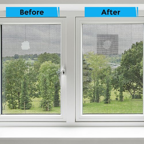 Secopad Grey Window Screen Repair Tape, 2IN X 30FT (360IN) Screen Repair Kit for Windows or Doors, Strong Adhesive Patch Kit Fiberglass Mesh Tape