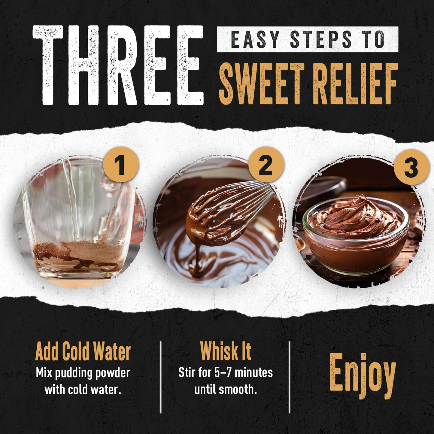 Ready Hour Chocolate Pudding Mix Case Pack – 30 Servings (3 Pouches) – Emergency Dessert, Instant Pudding Mix, Long Shelf Life, Survival Food Supply, Prepper Pantry Sweet Snack, Shelf Stable Snack