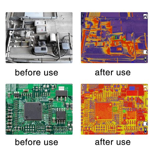 Thermal Imaging Camera, 256 x 192 IR High Resolution Handheld Infrared Camera with Dual-Light Fusion, PC Analysis Supported.