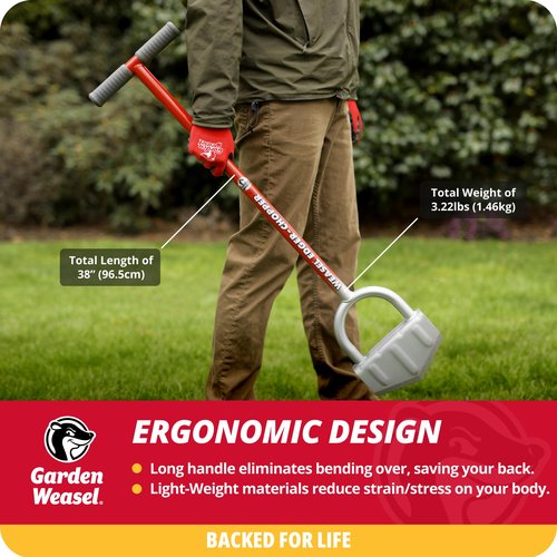 Edger-Chopper - Long Handle | Beds, Patios, Trenches, Sidewalks, Driveways, and More | Lawn and Landscaping Tool, T Grip, Sod Cutter | 91714 810053890110