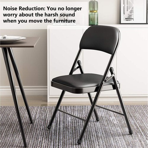 Bonsicoky 12Pcs Round Rubber End Caps 3/4" (19mm) ID Vinyl Flexible Bolt Chair Foot Covers Screw Thread Chair Leg Protectors for Round Tubing Bolt Desk Chair Leg (Black)