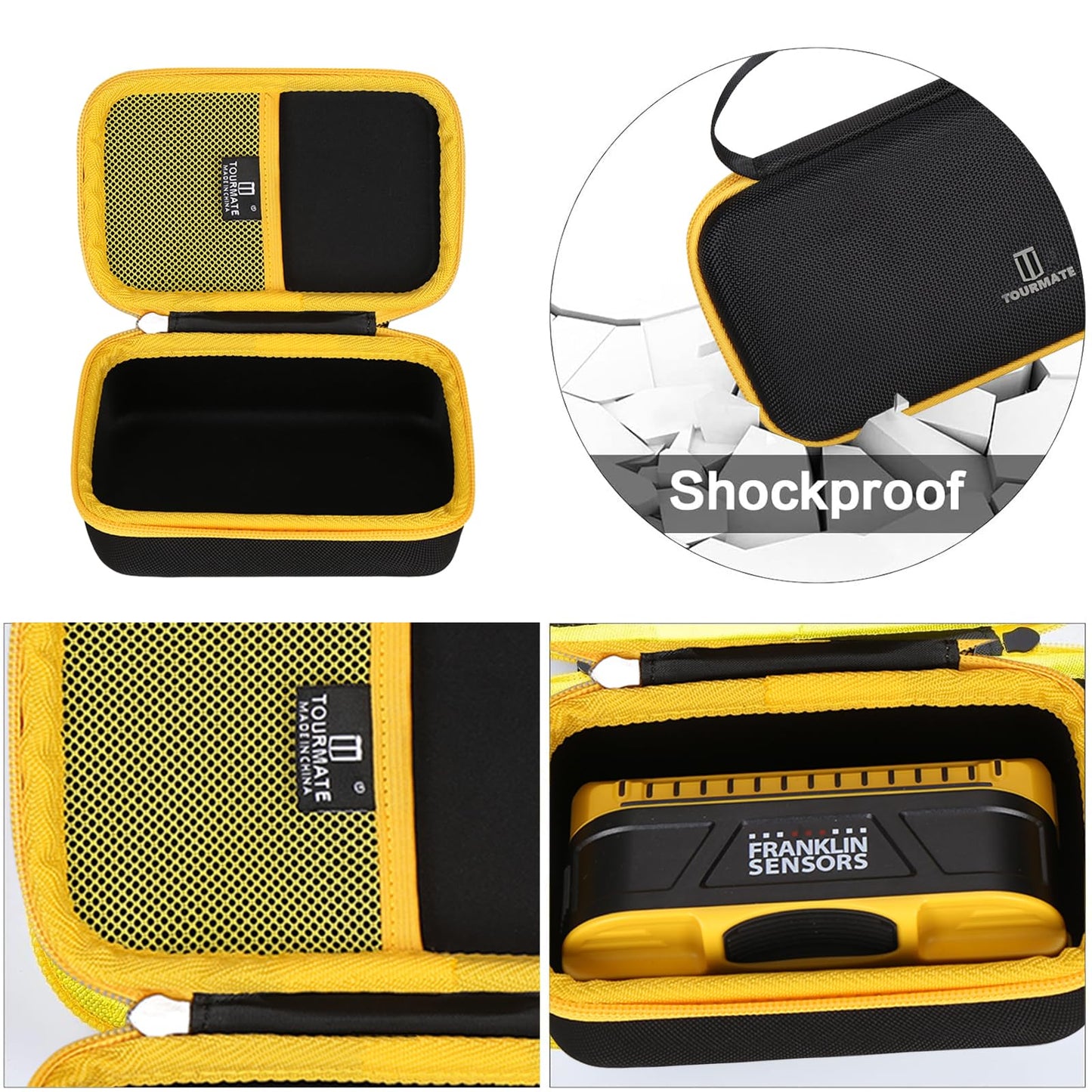 Tourmate Hard Case Compatible for Franklin Sensors ProSensor M90/M150/T11/X990/X1100 Professional Stud Finder - Travel Case for Wood & Metal Stud Detector/Wall Scanner (BOX Only)