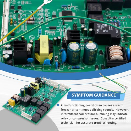 Upgrade WR55X10942C Control Board from Factory Retail Box Compatible with Ge Refrigerator Main Control Board/Motherboard Replace WR55X10942P WR55X11130 WR55X10552 WR55X10656 WR55X10996 WR55X11072