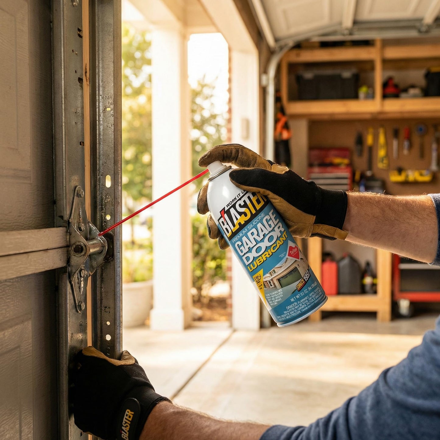 Blaster Silicone Lubricant 11 oz – 2 Pack Garage Door Lubricant Spray – Dry Lube Spray Can Gdl – PTFE Lubricant for Garage Door Lube – Pb Blaster Penetrating Oil Spray with Random Item – 3 Items