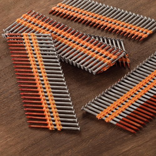 SITLDY 21 Degree Framing Nails 400 Count, 4 SIZES (2"+2-1/2"+3.0"+3-1/2" Ring Shank), Full Round Head Hot Dipped Galvanized, 100 per Size, Assorted Size, for 20 to 22 Degree Framing Nailer
