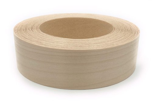 Edge Supply Birch 2" X 25' Roll, Wood Veneer Edge Banding Preglued, Iron on with Hot Melt Adhesive, Flexible Wood Tape Sanded to Perfection. Easy Application, Made in USA