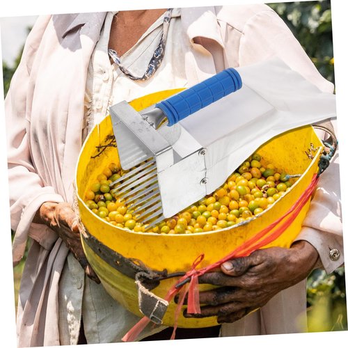 Mipcase Portable Blueberry Picker Tool Lightweight Ergonomic Garden Rake for Efficient Berry Harvesting Safe Collection of Blueberries Small Fruits for Orchard Workers