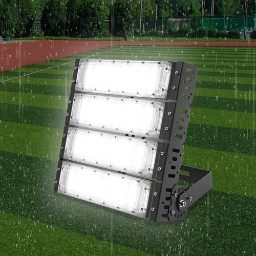 LED Stadium Flood Light 200W Stadium Lights Outdoor LED Flood Light with 180°Rotatable Bracket IP67 Protection Outdoor Security Lights for Factory, Sports Field, Stadiums 100-277V (12.28*12.4*2.76in)