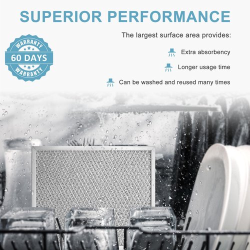 2 Pack Aluminum Range Hood filter 97006931 Replacement Compatible with Bro-an Nu-tone Range Hood Grease Filter PART#S97006931 (10-1/2 x 8-3/4 in) BP29, 88150, 99010121 by AMI PARTS