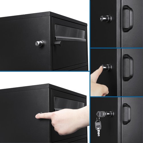 Barska Large Package Delivery Parcel Mail Steel Drop Box for Porch with Advanced Push Lock & Patented Shelf for Large Parcel