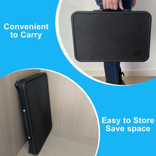 Step Stool, Adjustable Folding Step Stools for Adults and Seniors, Foldable Step Stool,Step Ladder with Anti-Slip Platform and Rubber feet for Kitchen,Bed,Garden,RV,Office Use,350Ibs Capacity