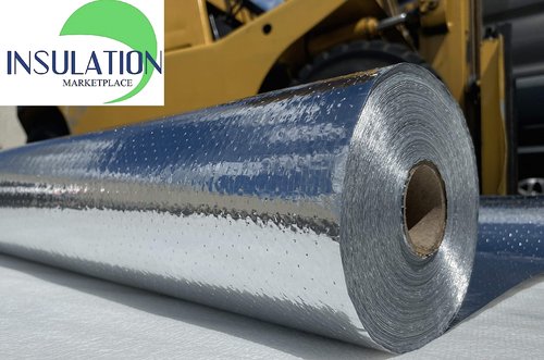 SmartFOIL- 4ft x 125ft Industrial Grade Radiant Barrier 500 sq. ft roll - Attic Foil, House Wrap, Reflective Insulation - Perforated, Breathable - Engineered FOIL (Blocks 95% of Radiant Heat)