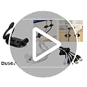 Duseu 10 Pack Black Adjustable Cable Clips with Screws & Zip Ties