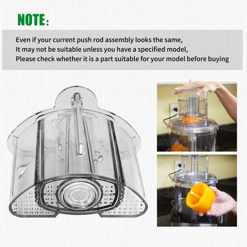 Vanshly FP-13DPA 13-Cup Food Processor Pusher Assembly(Small, Medium, Large) Compatible with Cuisinart Models FP-13DGM, FP-13DSV,CFP-26SVPC, & SFP-13