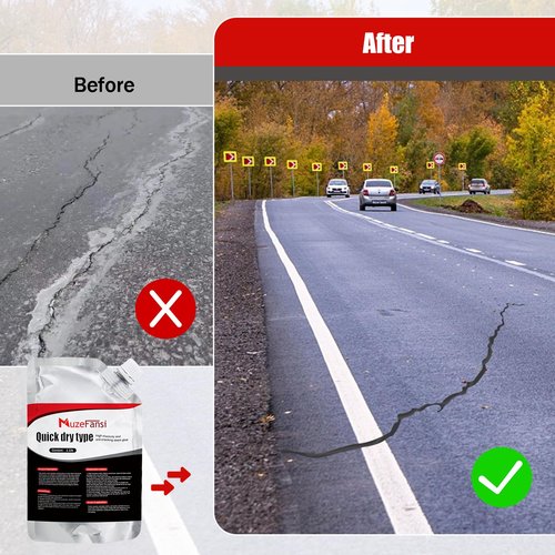 Concrete Crack Sealant, Sealant,Premium Crack Filler, Waterproof, Self-Leveling Cement Filler for Driveways, Walls, Patios, Garage Floors – Quick-Dry, Strong Bond(2 PCS,2.21LB)
