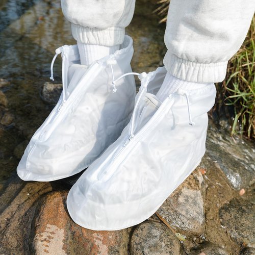 Waterproof Shoe Covers 2 pairs Rain Shoe Covers for Men Women and Children for Outdoor Activities