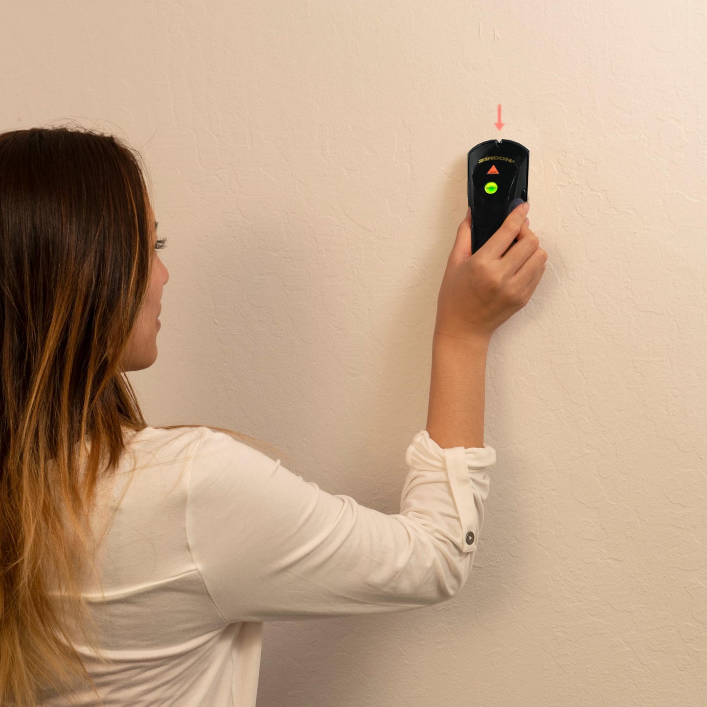 Zircon® StudSensor™ Basic SL Stud Finder Wall Scanner, Edge-Detection Wall Stud Finder for Wood and Metal Studs Behind Drywall, LED Alerts and SpotLite® Beam for DIY Picture, Shelf and TV Mounting