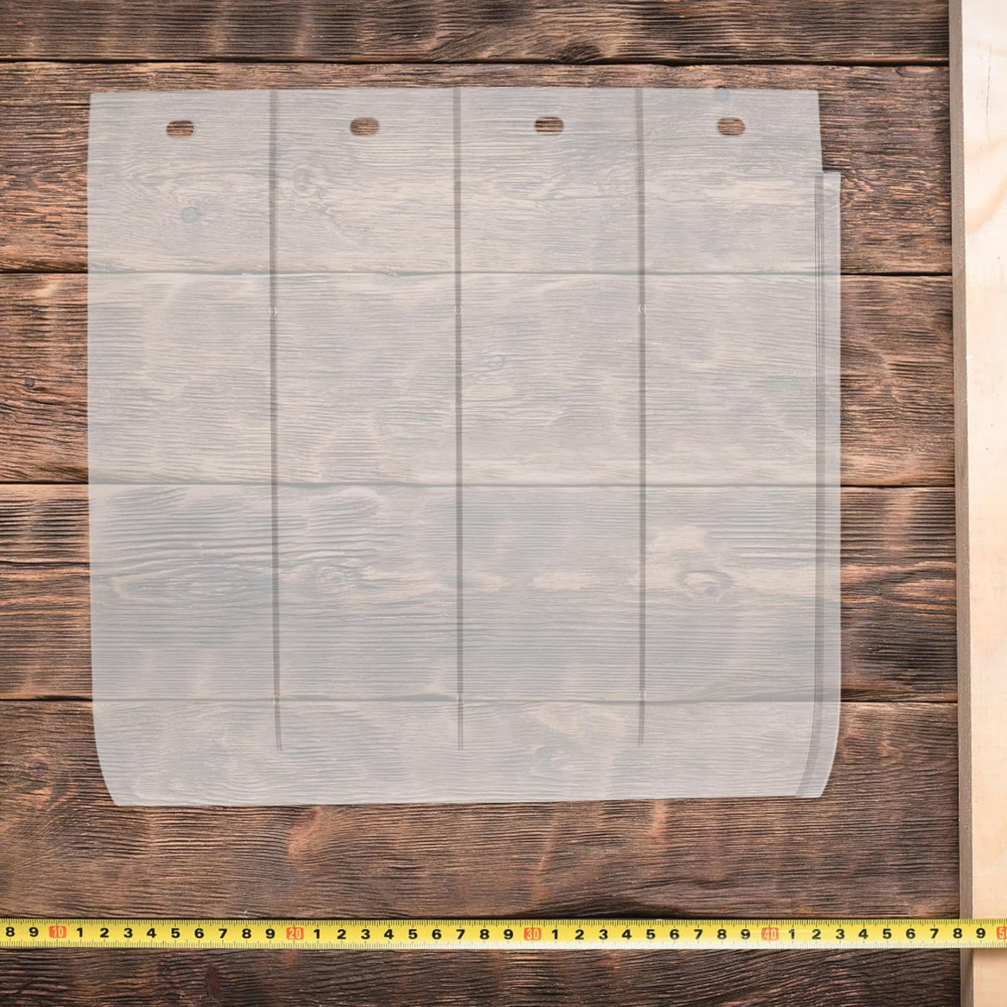 AKOOSY Outdoor Porch Rain Awning Transparent Canopy for Windows Doors Flat Design UV Impact Resistant Versatile Protection for Patios Balconies