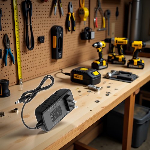 Black 18V 1A AC Battery Charger -Li-Ion- for Warrior Cordless Drill and Flash,Power Tool Battery Chargers, Battery Packs and Chargers, Parts and Accessories