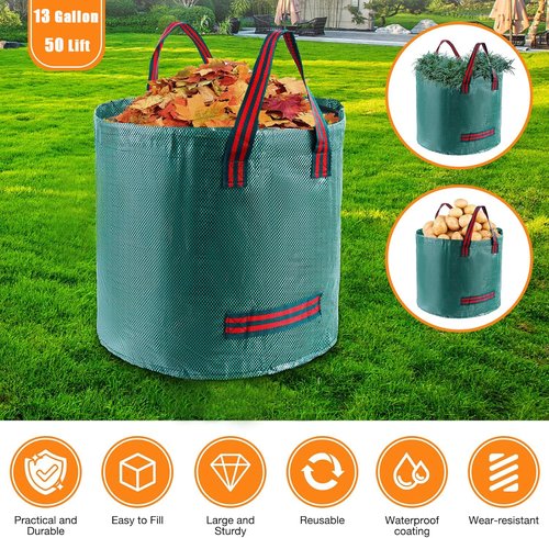 Tolia Thatch Rake for Lawns, 15-Inch Lawn Dethatcher Rake with Gloves & Reusable Yard Waste Bag, Heavy Duty Garden Rakes, Efficient Metal Yard Rake for Removing Dead Grass & Clippings, Loosening Soil