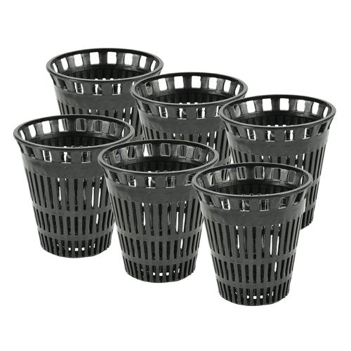 Danco (10739P) Catcher Replacement Baskets for Stand-Alone Shower Trap, Hair Drain Clog Prevention, Pack of 6, Black
