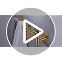 VAEHOLD Heavy Duty Waterproof Wall Mount Towel Hooks 4 Pack - Gold