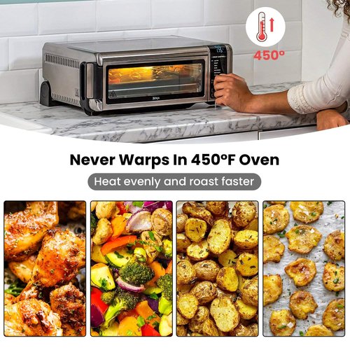 Replacement Air Fryer Basket for Ninja Foodi SP101 Air Fry Oven，Air Fryer Basket for Ninja Foodi Air Fryer Accessories,Stainless Steel Tray for Ninja Foodi SP100, SP101B1, SP101C