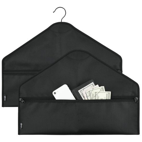 Cosmos Pack of 2 Hanger Diversion Safe Bag | Hidden Pocket Safe | Hanger Secret Hanging Safe Zipper Pouch Bag for Hide Personal Items in Travel, Home and Hotel